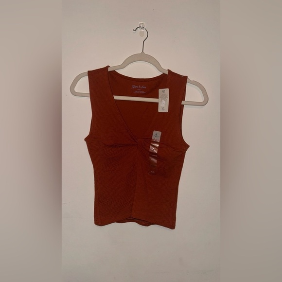 Rust Sleeveless Top - Picture 1 of 4